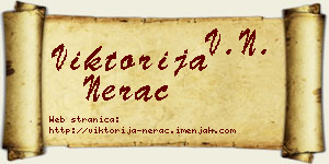 Viktorija Nerac vizit kartica